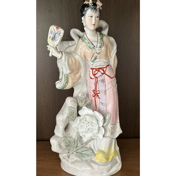 Chinese Brand Other - Vintage Porcelain Chinese Geisha Statue 13”